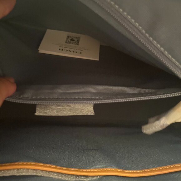 Coach Large Denim Rowan Bag (NWT) - Picture 11 of 16